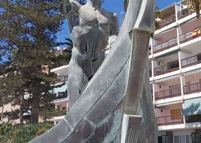Imagen monumento a los fenicios en Almuñécar